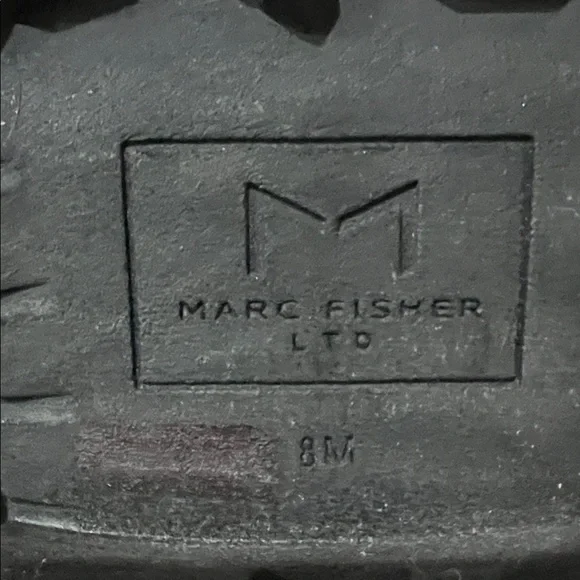 Marc Fisher Black Leather Ankle Boots - Picture 6 of 6